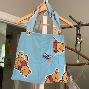 SOLD!! Upcycled handmade Winnie the Pooh shoulder bag